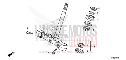 TIGE DE DIRECTION NC750SAE de 2014